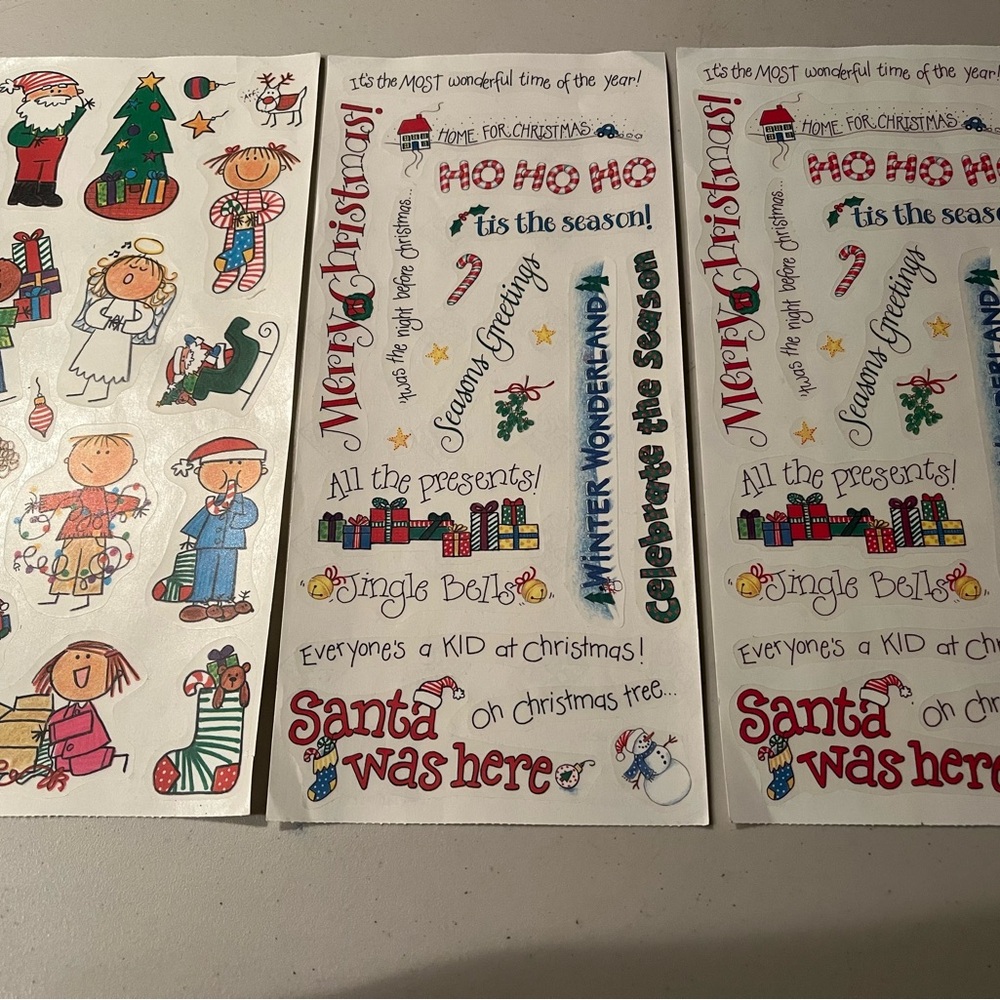 Christmas Holiday Sticker Set